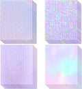 36 Sheets Holographic Laminate Sheets Clear Self Adhesive Sticker Paper | by CosrkHolographicLaminateSheets