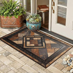 Vintage Geometric Faux Cashmere Non-Slip Rug, 15.7 x 23.6 Inches, Kitchen and - Image 7