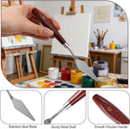 Phinus Pallet Knife 8P, Stainless Steel Palette Knife Set, Flexible Palette - Image 3