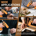 100W Cordless Hot Glue Gun for DeWalt 20V MAX Battery | Wireless Electric Power - Image 9