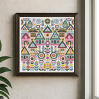 FREEBLOSS 11CT Vector Cottage Stamped Cross Stitch Kits Complete Embroidery Kits - Image 5