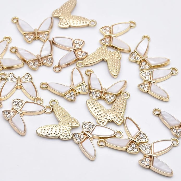 Pack of 20 Shell Charms Gold Plated Pendants Color Retention Pendants - Image 3