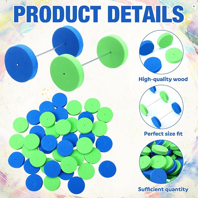 Blueweenly 100 Pcs Foam Wheels Set - Image 3