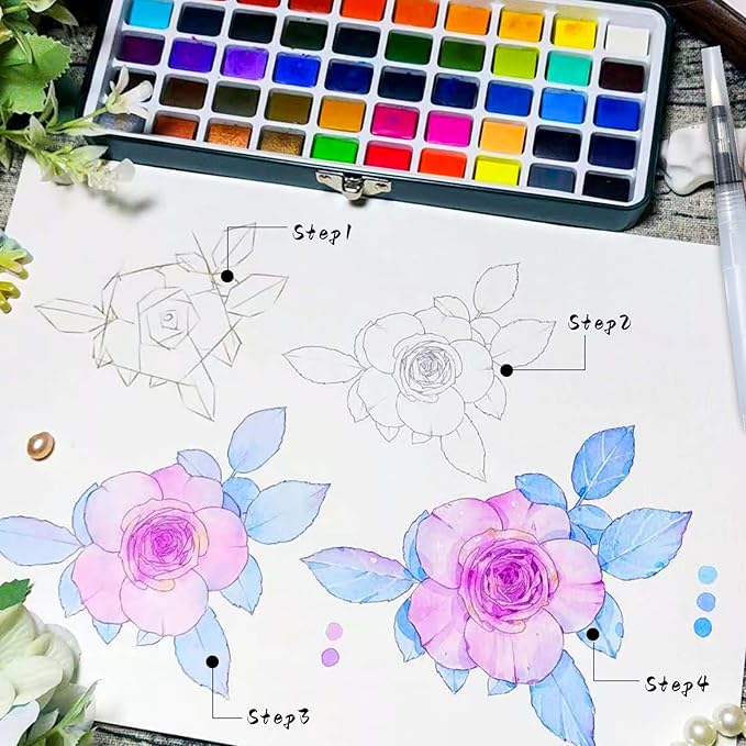 Artecho Watercolor Paint Set 100 Colors - Image 4
