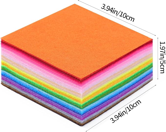 40 PCS Assorted Colors Soft Nonwoven Felt Sheets - Image 2
