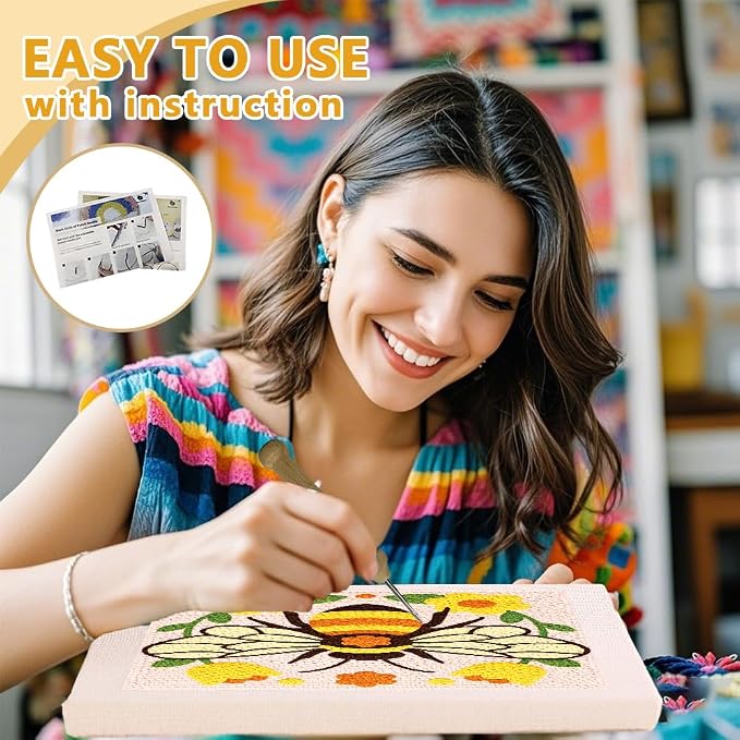 DOODLREAM Bumble Bee Flower Needle Kit - Image 3