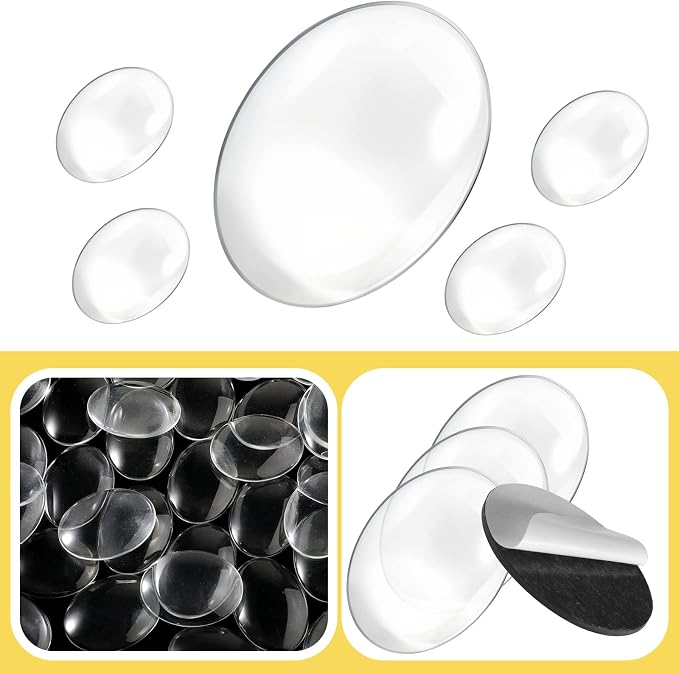 72 Pieces Round Craft Magnets Glass Ceramic Ferrite Magnet - Image 3