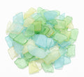 Jetec 11 oz Sea Glass for Crafts Pieces Decor Flat Frosted Sea Glass Vase by Jetec