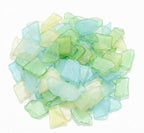 Jetec 11 oz Sea Glass for Crafts Pieces Decor Flat Frosted Sea Glass Vase by Jetec