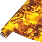 Tintnut Orange Flame Heat Transfer Vinyl Roll, stretch washable, works well by Tintnut