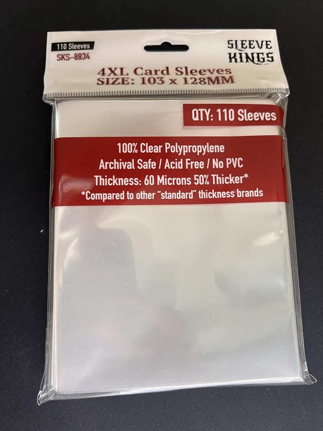 Sleeve Kings 4XL Card Sleeves 103 X 128 mm - Image 2