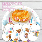 96 Pcs Golden Doodle Birthday Party Decorations Puppy Dog Birthday Plates and - Image 6
