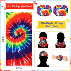MTLEE 24 Pcs Hippie Costume Set Accessories Includes Peace Sign Necklaces Tie - Image 4