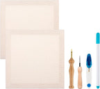 2PC 10.2''x10.2'' Punch Needle Frame, Punch Needle kit Includes 2 Wooden Frame by Zuaooz