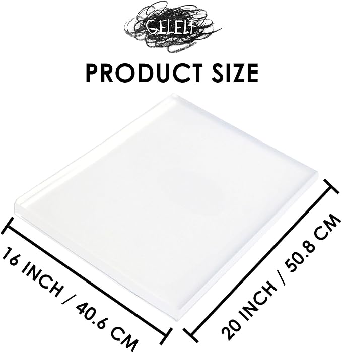 GELELF Gel Printing Plate 16" x 20" Big Gel Plates - Image 2