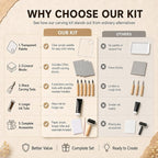Linocut Kit with 3 Blocks, Linoleum Blocks - Image 4