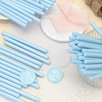 60pcs Wax Seal Sticks, Light Blue Sealing Wax Sticks, HOSEALING Glue Gun Wax - Image 2