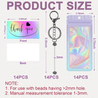 42/84/126 Pcs Beadable Keychain Bars Bulk Blank DIY Beaded Keychain Making - Image 2