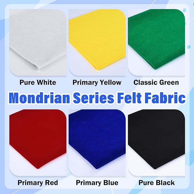 XSEINO 6 Rolls 12"x35" Large Felt Sheets, 1.4mm Thick Nonwoven Fabric - Image 3