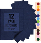 IONTACH 9" X 12" Felt Fabric Sheets 1.6mm Thick | Soft Felt by IONTACH