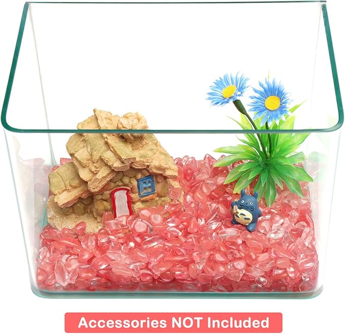 WAYBER Decorative Pebbles, 1 Lb/460g Pink Crystal Quartz Stones Irregular Rock - Image 3