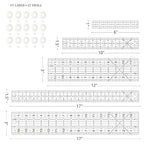Sewing Ruler, 5 Piece Quilting Rulers, 3 x17 Inch, 1.5 x17 Inch, 3 x12 Inch - Image 3