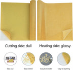 guangyintong Heat Transfer Vinyl Glitter Gold HTV Rolls, Glitter HTV Vinyl - Image 4