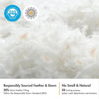 MIULEE Feather Pillow Insert 16x26, Decorative Down Feather Fluffy Throw Pillow - Image 2