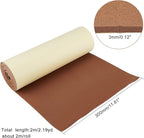 BENECREAT 78.7x12 inch Brown Self-Adhesive EVA Foam Roll, 3mm Thick Sticky - Image 2