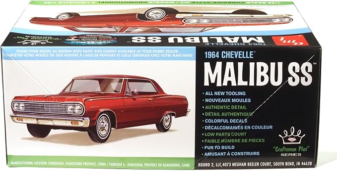AMT 1964 Chevy Chevelle Malibu Super Sport Craftsman Plus 1:25 Scale Model Kit - Image 4