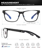 ANYLUV Blue Light Blocking Glasses Men Computer Gaming Glasses Lightweight - Image 5