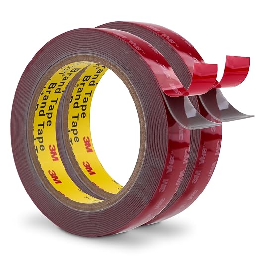 3M Double Sided Tape Heavy Duty 0.75" x 15.4Ft 2 Pack Grey | Foam Tape Mounting by 3MFullRangeProducts