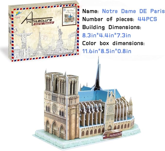 Architecture World Famous of 3D Puzzle.Build Your Own Collection of 17 Global - Image 5