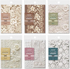 192 Sheets Vintage Romantic Lace-Themed Scrapbook Paper Kit, 4x5.5 Delicate - Image 8