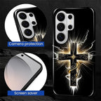 for Samsung Galaxy S26 Ultra Case, Cool Cross Pattern Glossy 2 in 1 Shockproof - Image 5