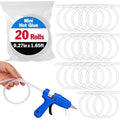 20 Pack Mini Hot Glue Stick Rolls, Each 1.65 FT Long x 0.27" Diameter Glue by YesBes