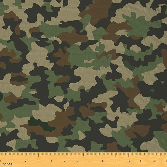 Feelyou Camo Upholstery Fabric for Chairs Sofa Couch, Wild Camouflage Outdoor by Feelyou