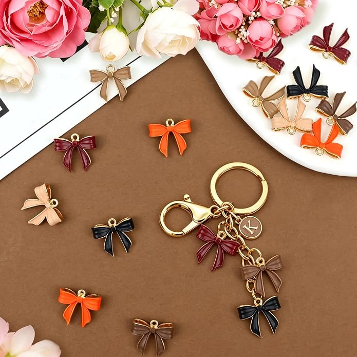 Bow Charms for Bracelet Jewelry Making Cute Bracelet Charms | 18Pcs, Bow Charms - Image 3