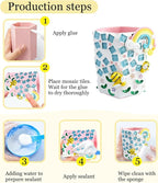 YUCHIYA DIY Glass Mosaic Pen Holder Craft Kit - Image 5