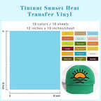 Tintnut Warm Fall Tone Heat Transfer Vinyl, easy cut & weed, stretch washable - Image 2