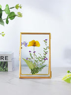 REDHUGO Glass Pressed Flower Frame Handmade, Floating Picture Frames - Image 3