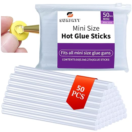 Mini Size Hot Glue Sticks, 5.9'' x 0.27" Clear Glue Gun Sticks | Perfect by SUNFATT