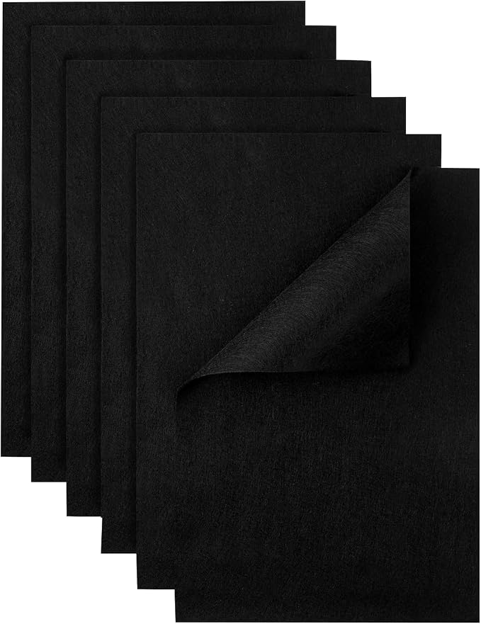 HaoFeiJH Black Felt Fabric Sheets by HaoFeiJH