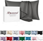 Premium Silk Pillowcase for Hair and Skin Made in USA, 100% 22 Momme Mulberry by ROSEWARD
