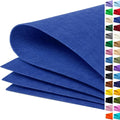 Royal Blue Large Felt Fabric 36" x 36", 1mm Stiff Felt Sheet, Nonwoven Fabric by ZANEXIR