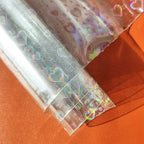HYANG Transparent Love Rain PVC Super Clear Holographic Vinyl Faux Leather - Image 3
