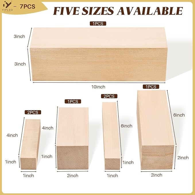 Basswood Carving Blocks, Carving Wood Blocks - Image 2