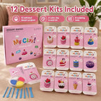 Air Dry Clay Kit for Kids, 12 Dessert Baking Modeling Clay for Kids, DIY Model - Image 6