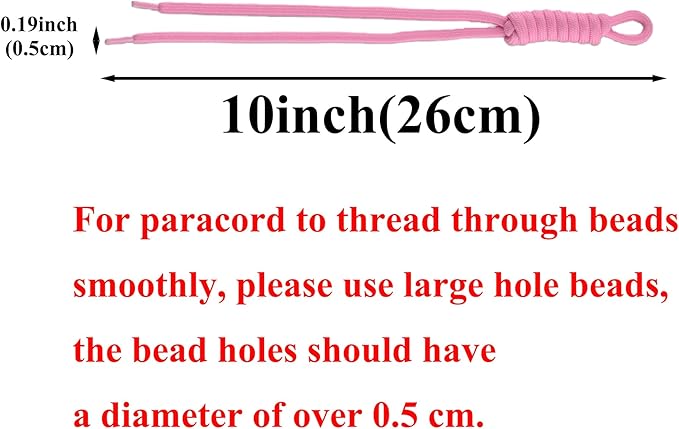 KJML DIY Paracord Keychain 12pcs Paracord Rope Keychain Braided Cord Rope Bag - Image 6