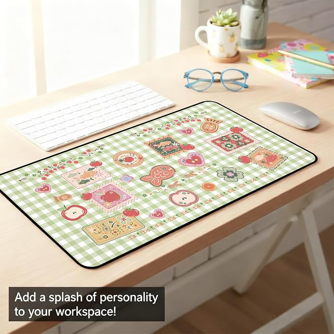 Mouse Pad Cute, Retro Gaming Desk Mats, Large Mousepad Laptop Keyboard Mouse Mat - Image 7